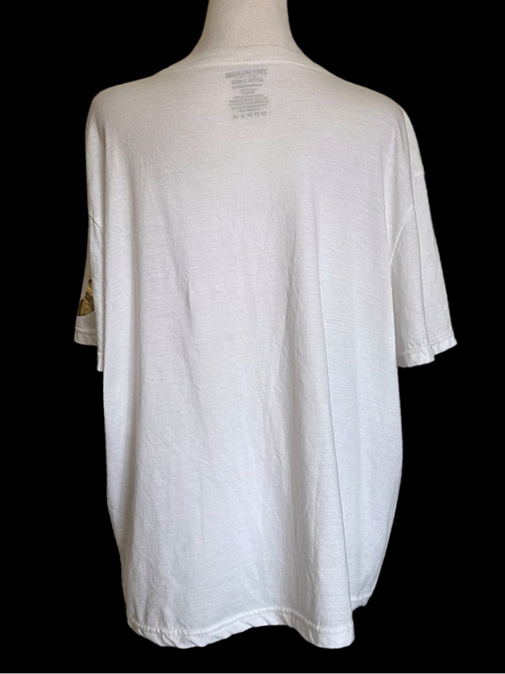 True Religion Women’s V-Neck Tee White Short Sleeve Pullover T-Shirt Sz XL Logo - Picture 2 of 10